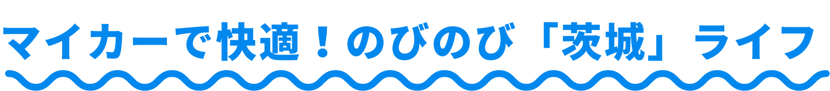 マイカーで快適！のびのび「茨城」ライフ